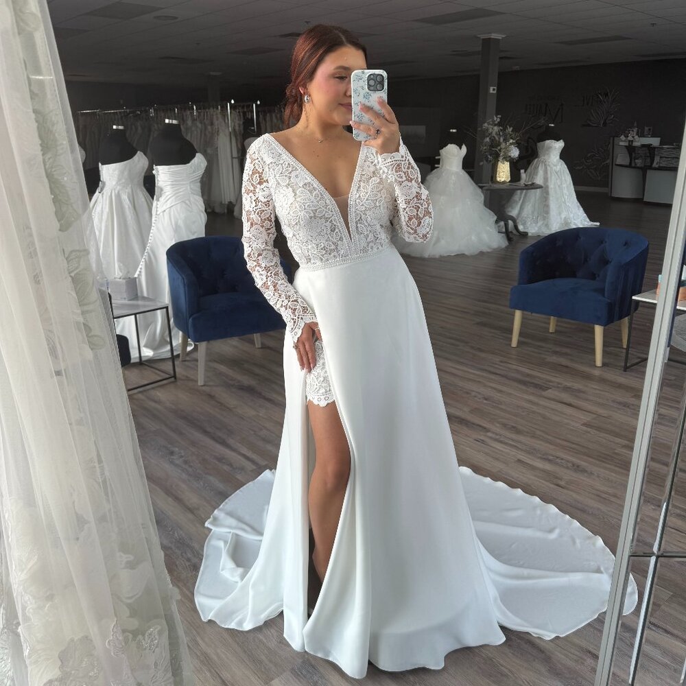 Aire Barcelona 2 Piece Wedding Dress